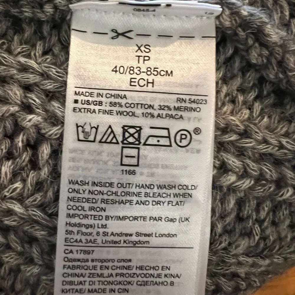 🎉HP🎉 Banana Republic Long Marled Ribbed Duster Sweater